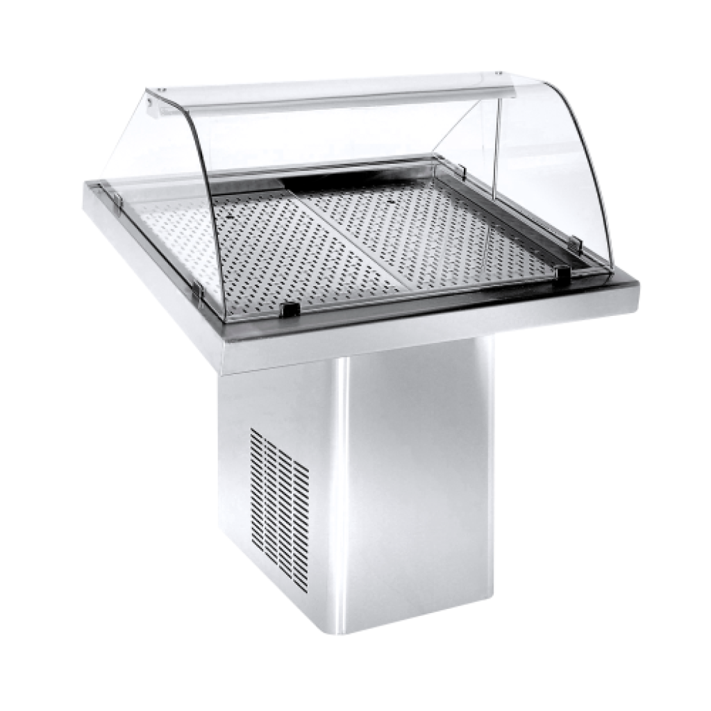 Професионална витрина за риба с вградено охлаждане