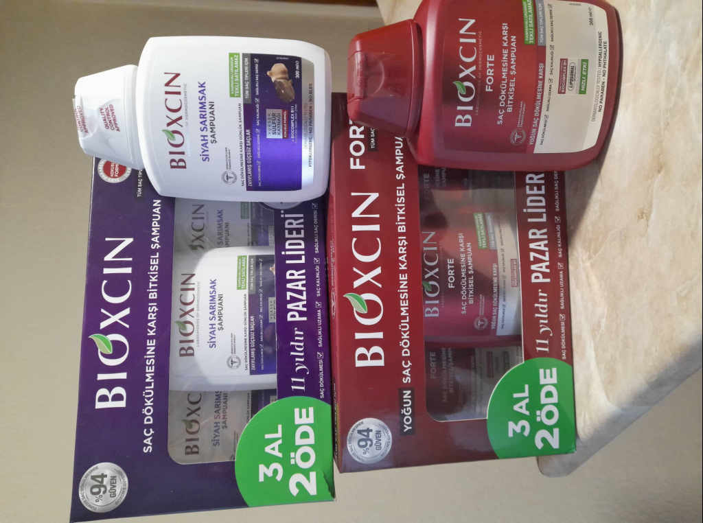 Шампоани BIOXCIN Комплекти Червен Форте и Черен Чесън Против Косопад