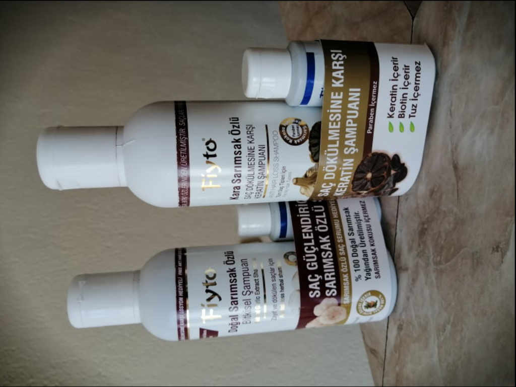 Шампоан с Екстракт от Бял и Черен Чесън Fiyto 500 мл + серум за коса 75 мл.