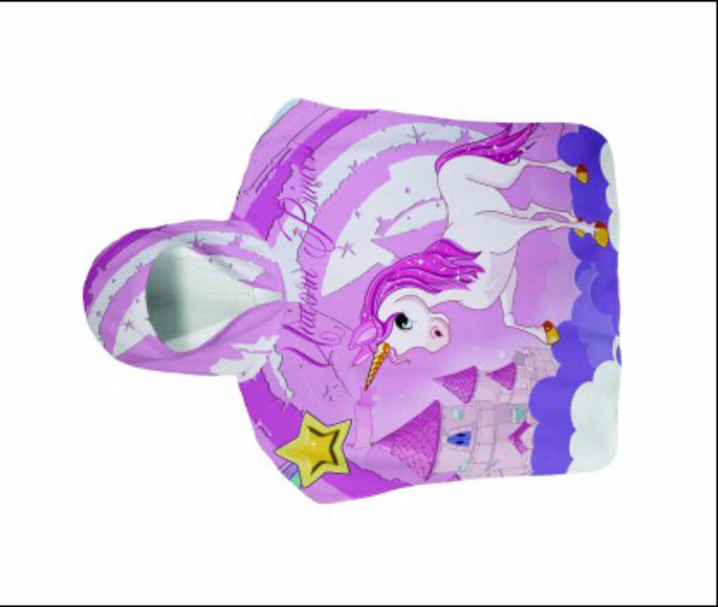 Детско пончо за плаж Еднорог от 100% памук