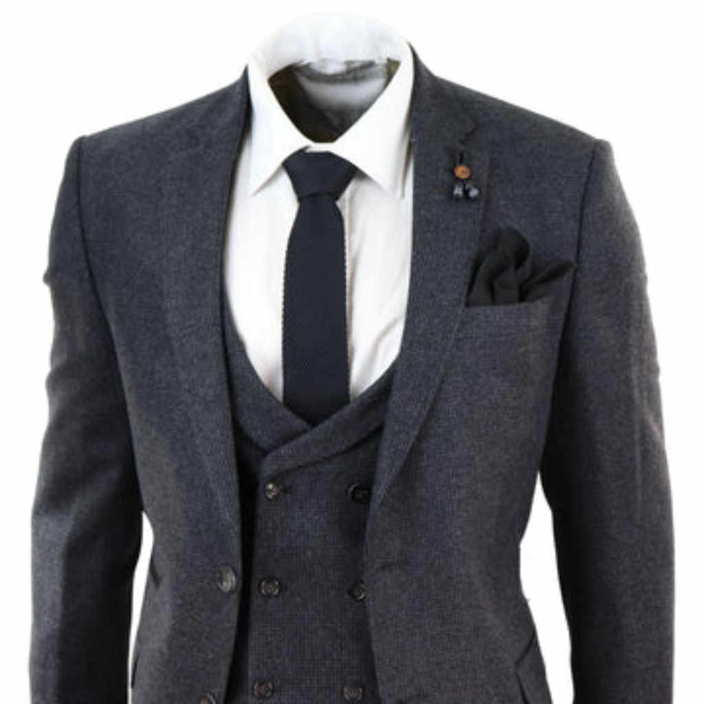 check tweed suit